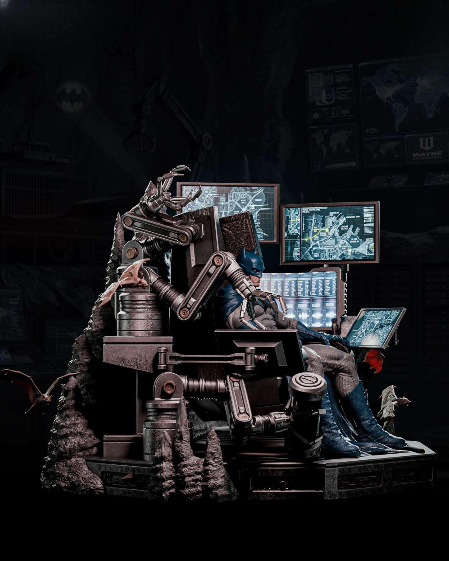 1476 BatmanThrone - STL 3D Print Files