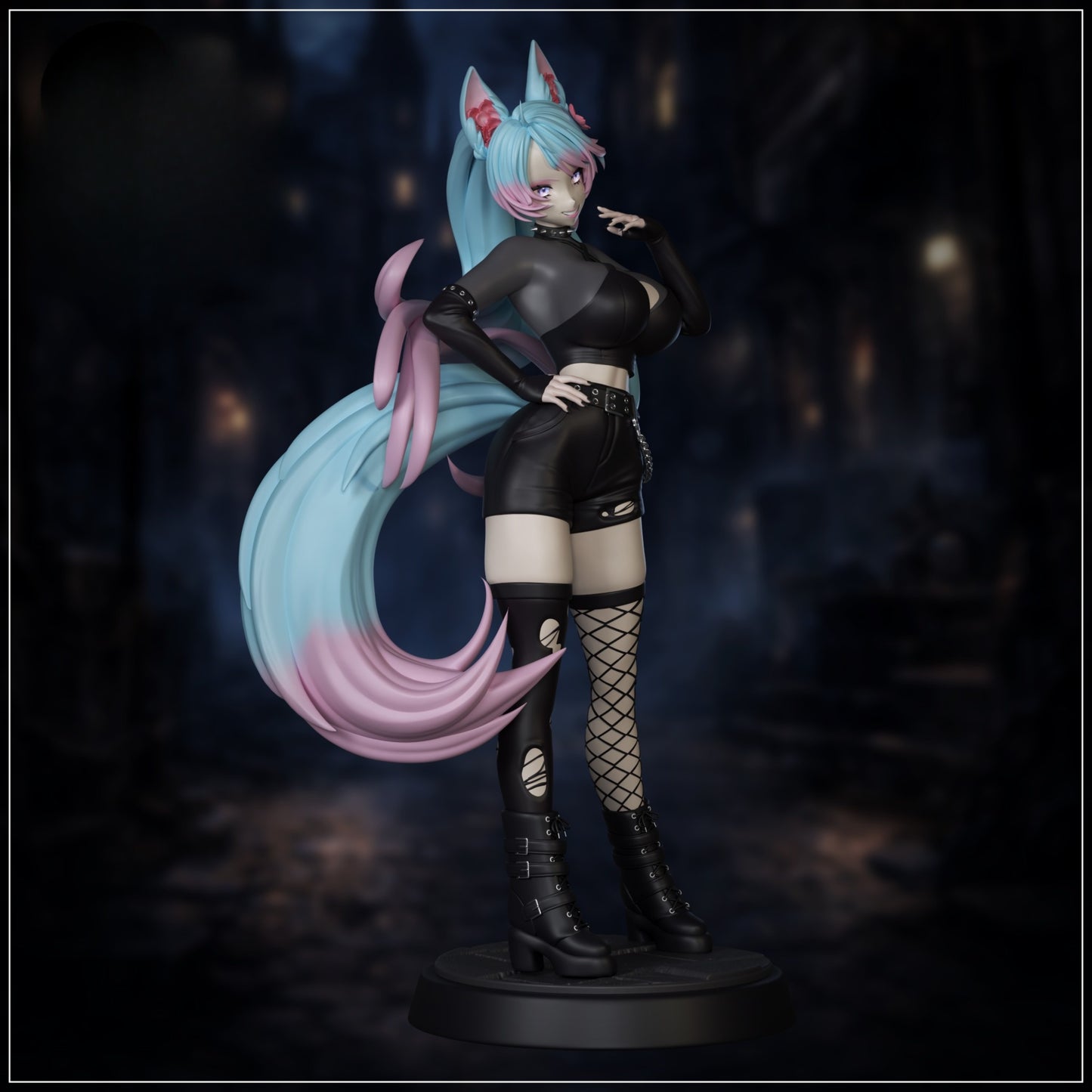 1489 Goth Silvervale_VTuber - STL 3D Print Files