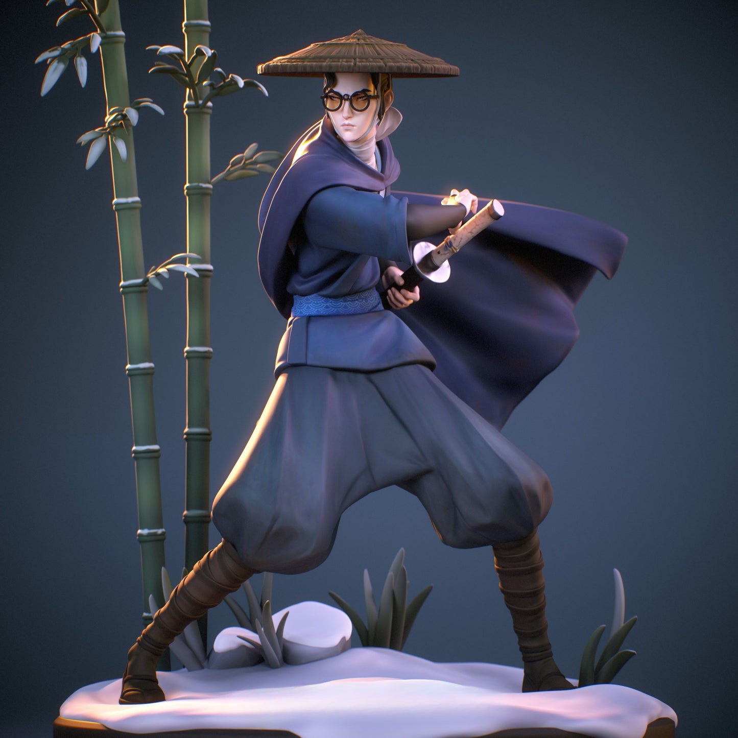 1512 Mizu_Blue Eye Samurai - STL 3D Print Files