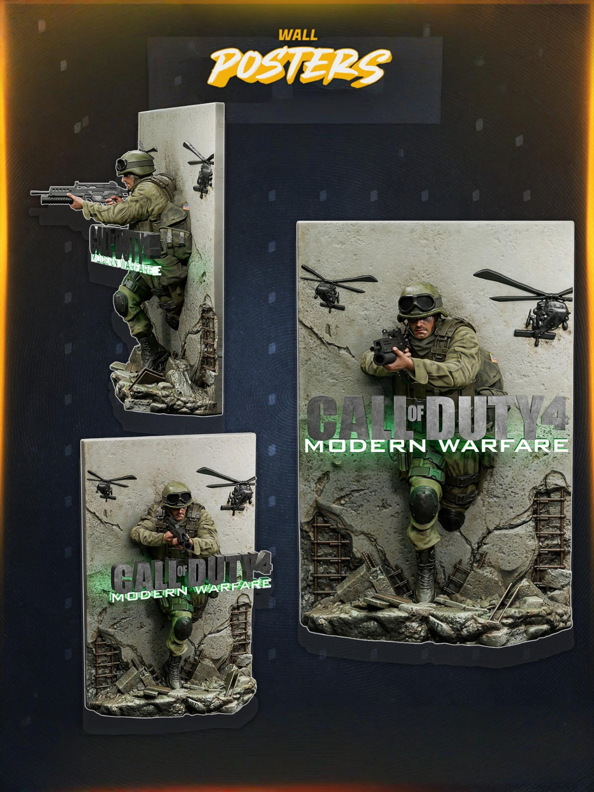 1769 Call of Duty 4 Poster - STL 3D Print Files