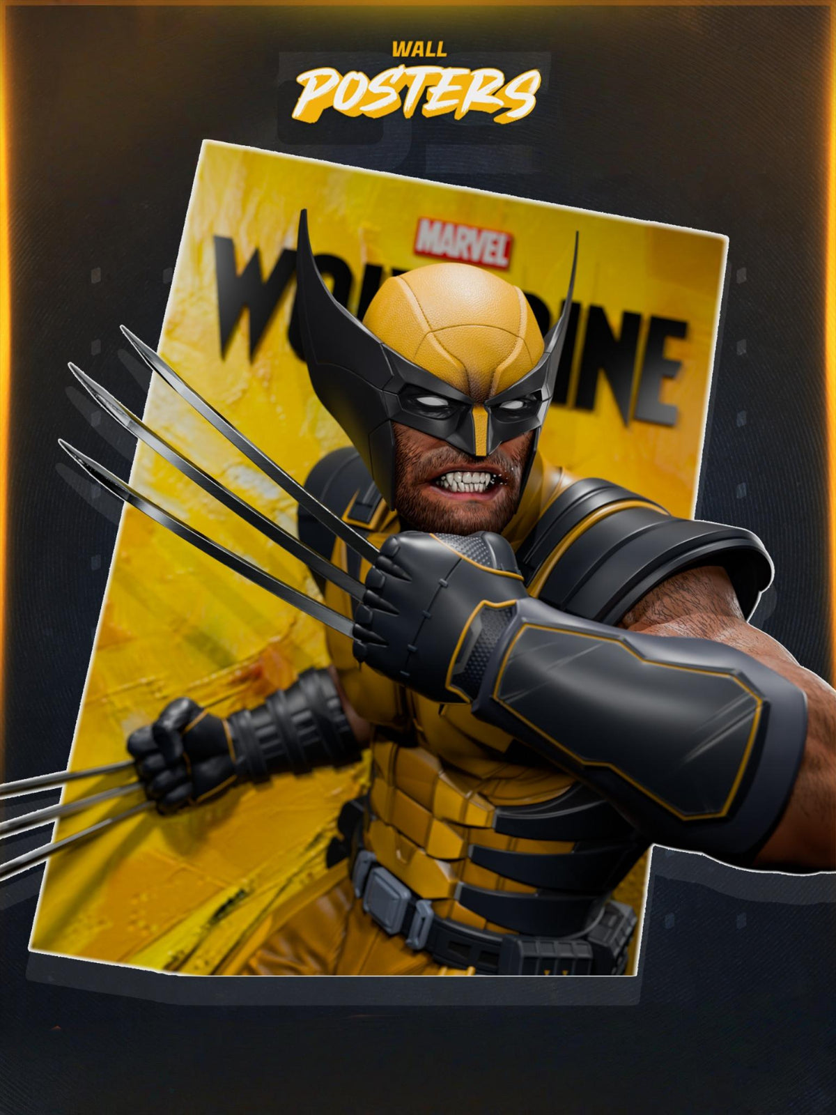 1771 Wolverine PS5 Poster - STL 3D Print Files