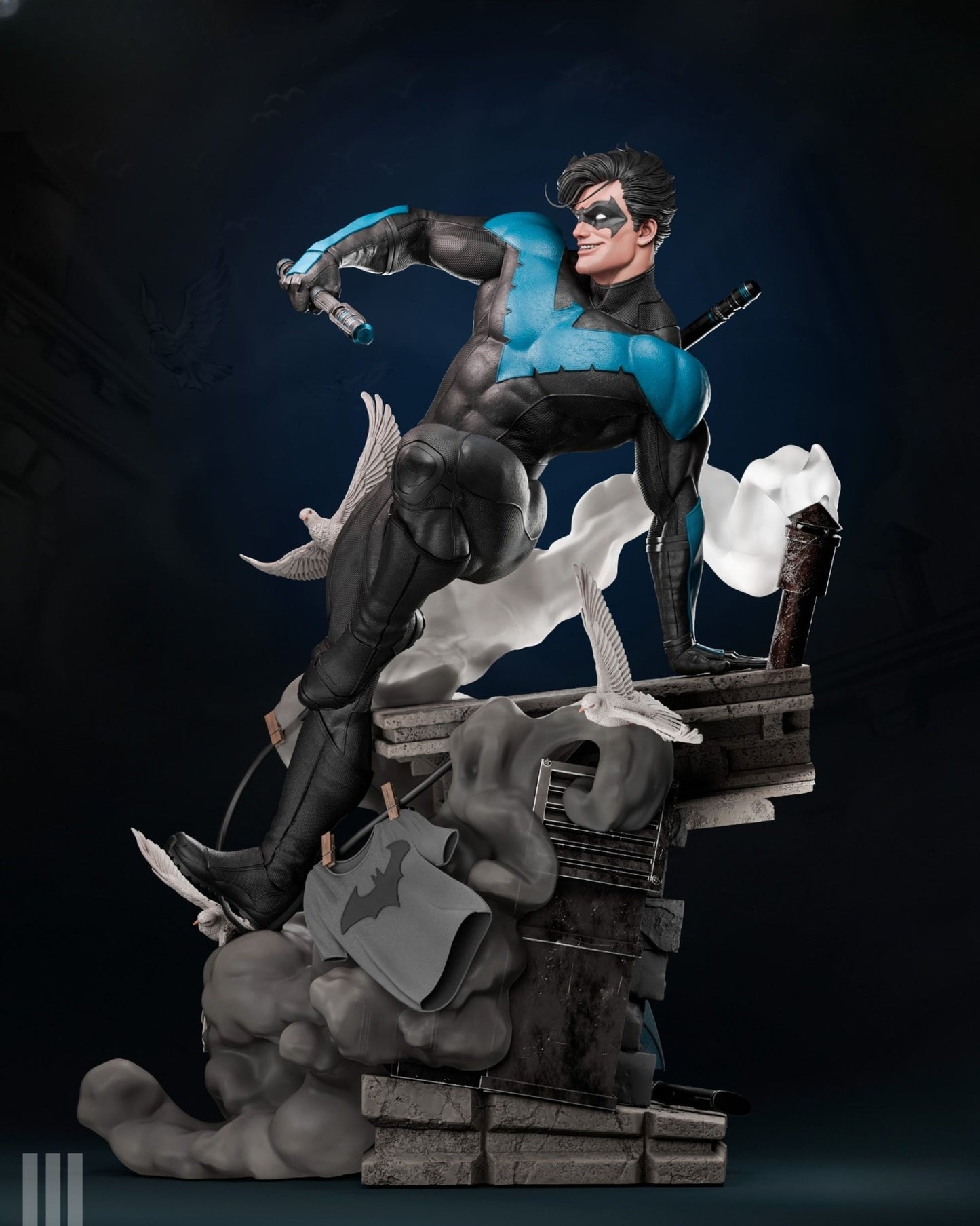 0556 Nightwing - Batman (4061) - STL 3D Print Files