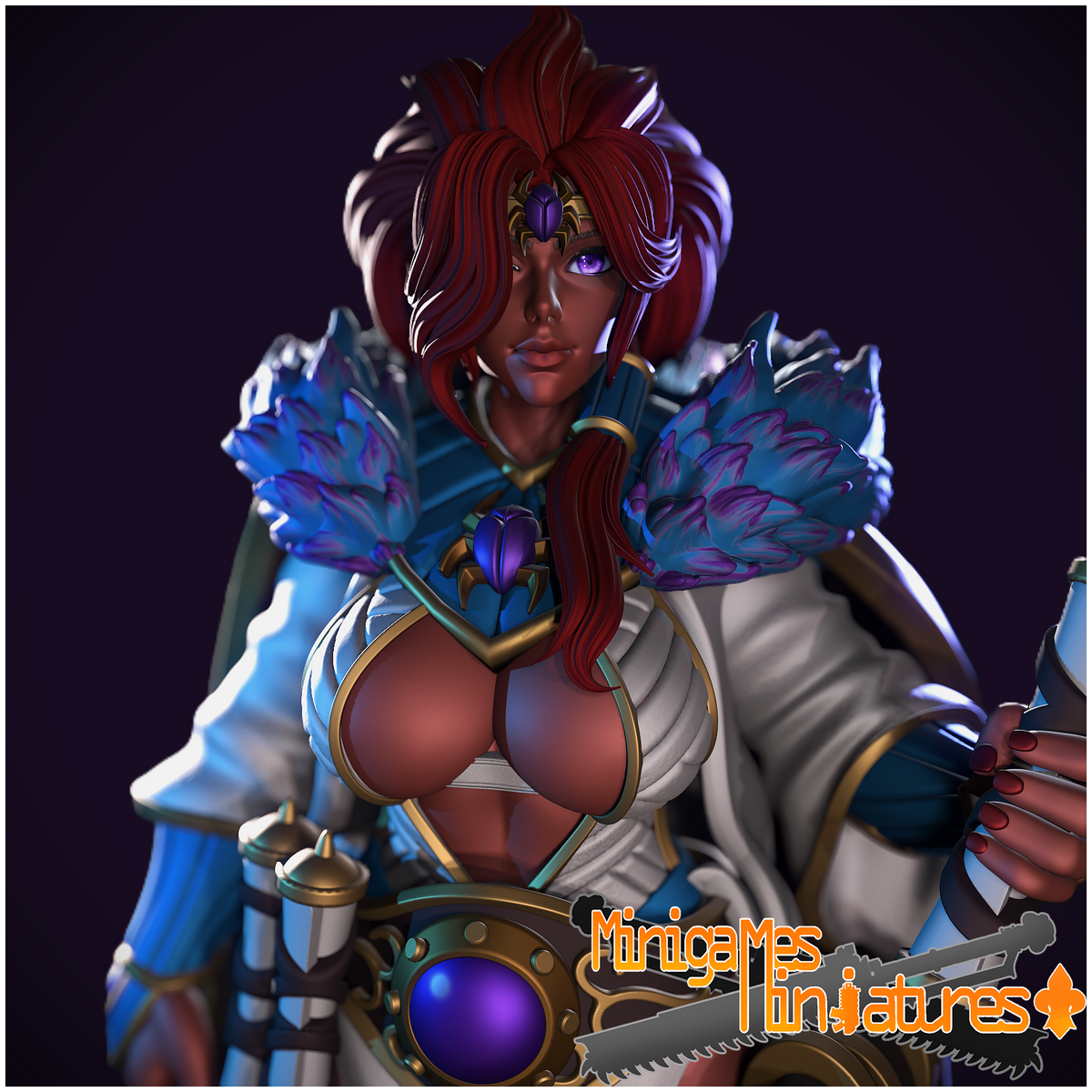 1877 Crimson Sorcerer Magnara_Chaos_Miniatures - STL 3D Print Files