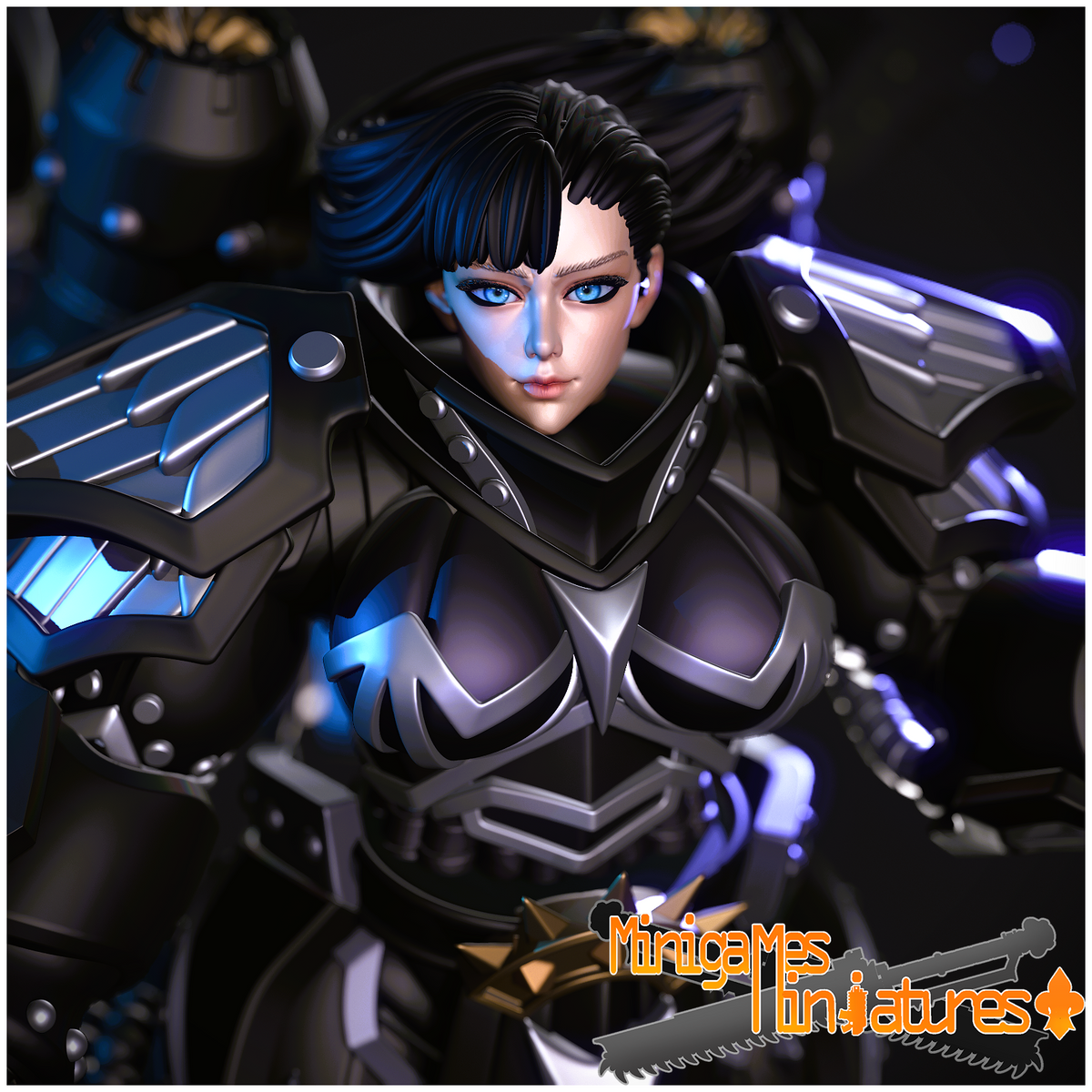 1878 Nevermore Maiden_Miniature - STL 3D Print Files