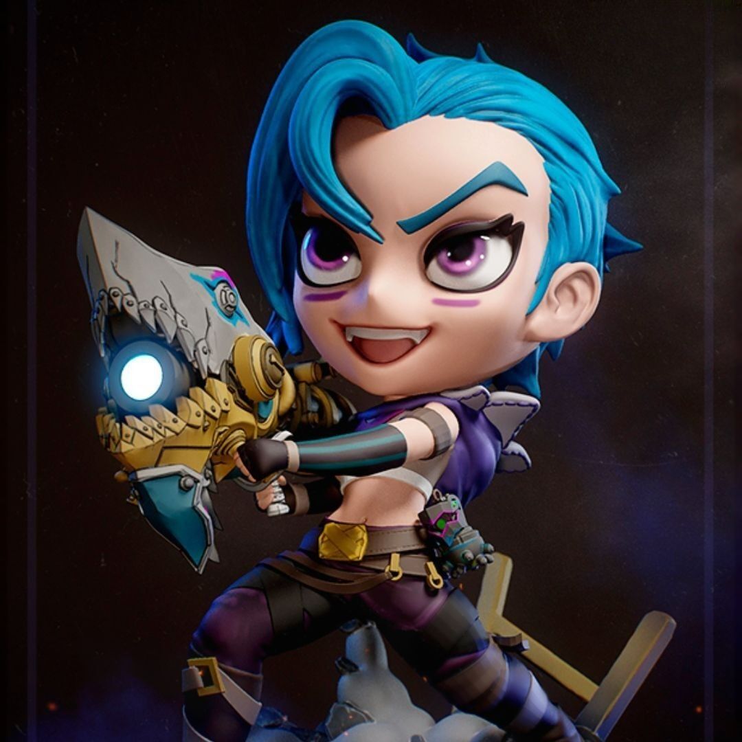 0215 Chibi Jinx - STL 3D Print Files