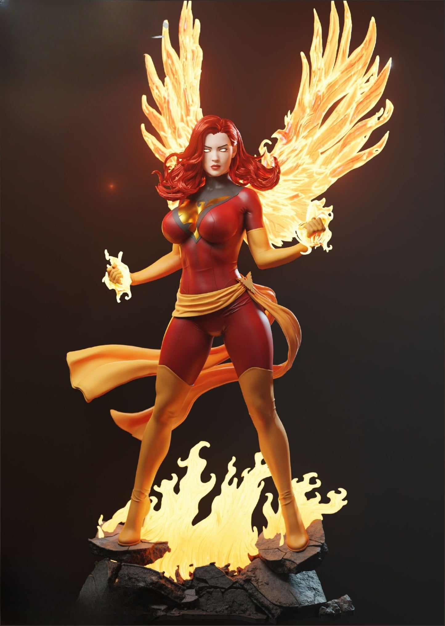 0258 Jean_Grey_Dark_Phoenix - STL 3D Print Files