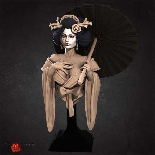 1162 Venomous Geisha - STL 3D Print Files