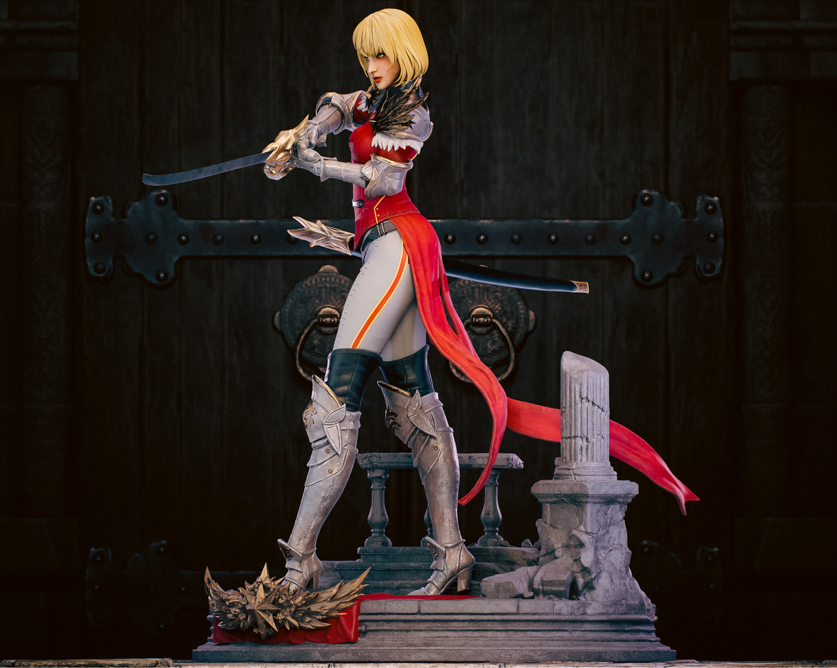 1894 Cha Hae In_Solo Leveling - STL 3D Print Files