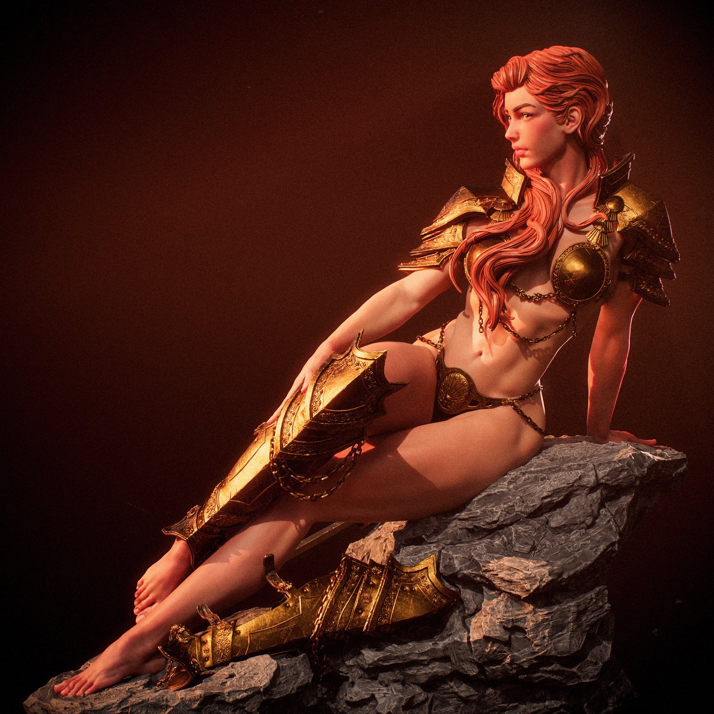 1424 Aurelia_The Ember Queen - STL 3D Print Files