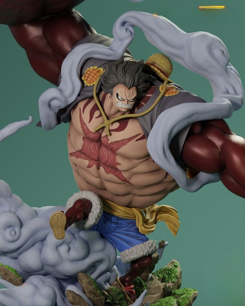 0297 Luffy Gear 4 (OP) - STL 3D Print Files