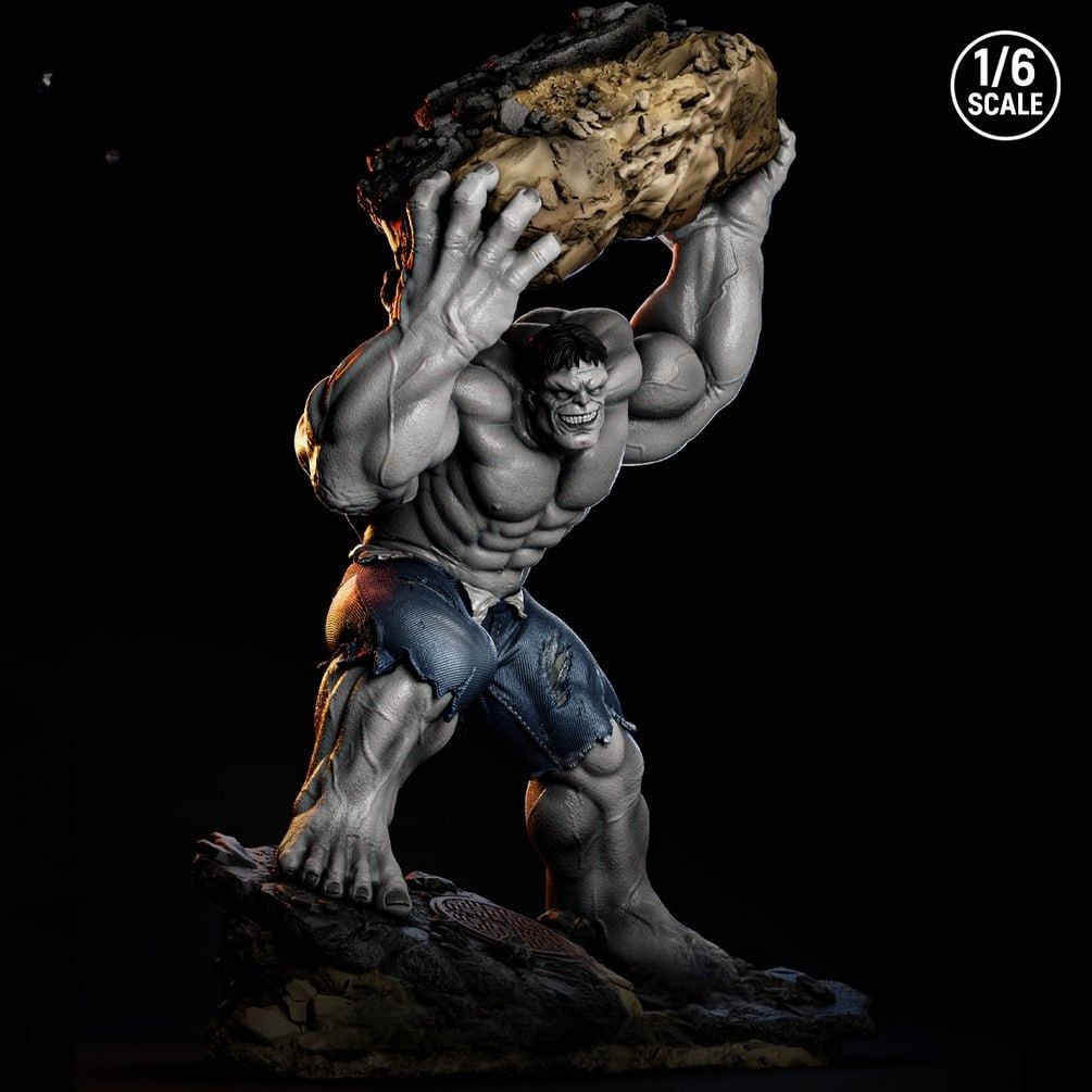 0327 Grey Hulk - STL 3D Print Files