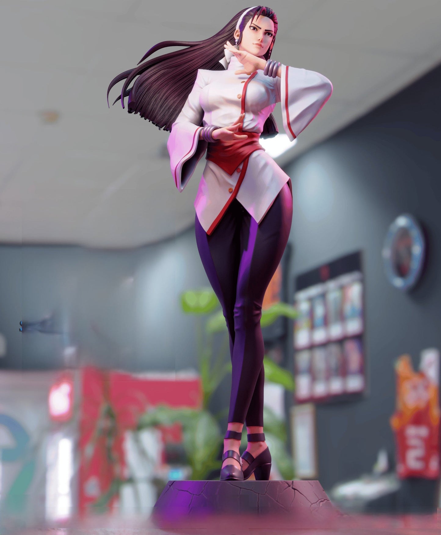 0166 Chizuru Kagura - The King of Fighters - STL 3D Print Files