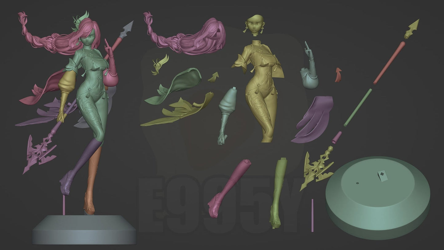 0628 Shenhe - Genshin Impact - STL 3D Print Files