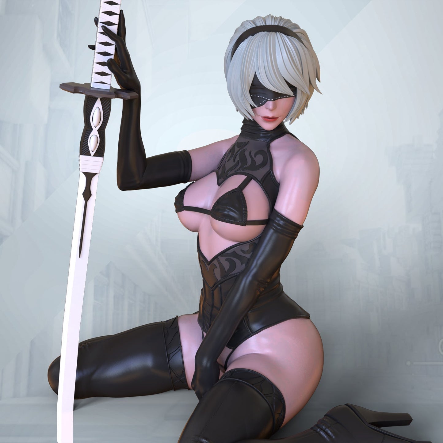 0472 2B NSFW - NIER AUTOMATA (1233) - STL 3D Print Files