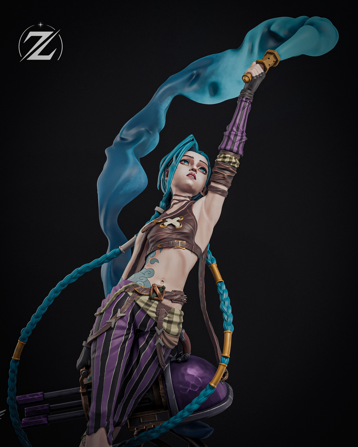 1855 Jinx_Arcane League of Legends - STL 3D Print Files