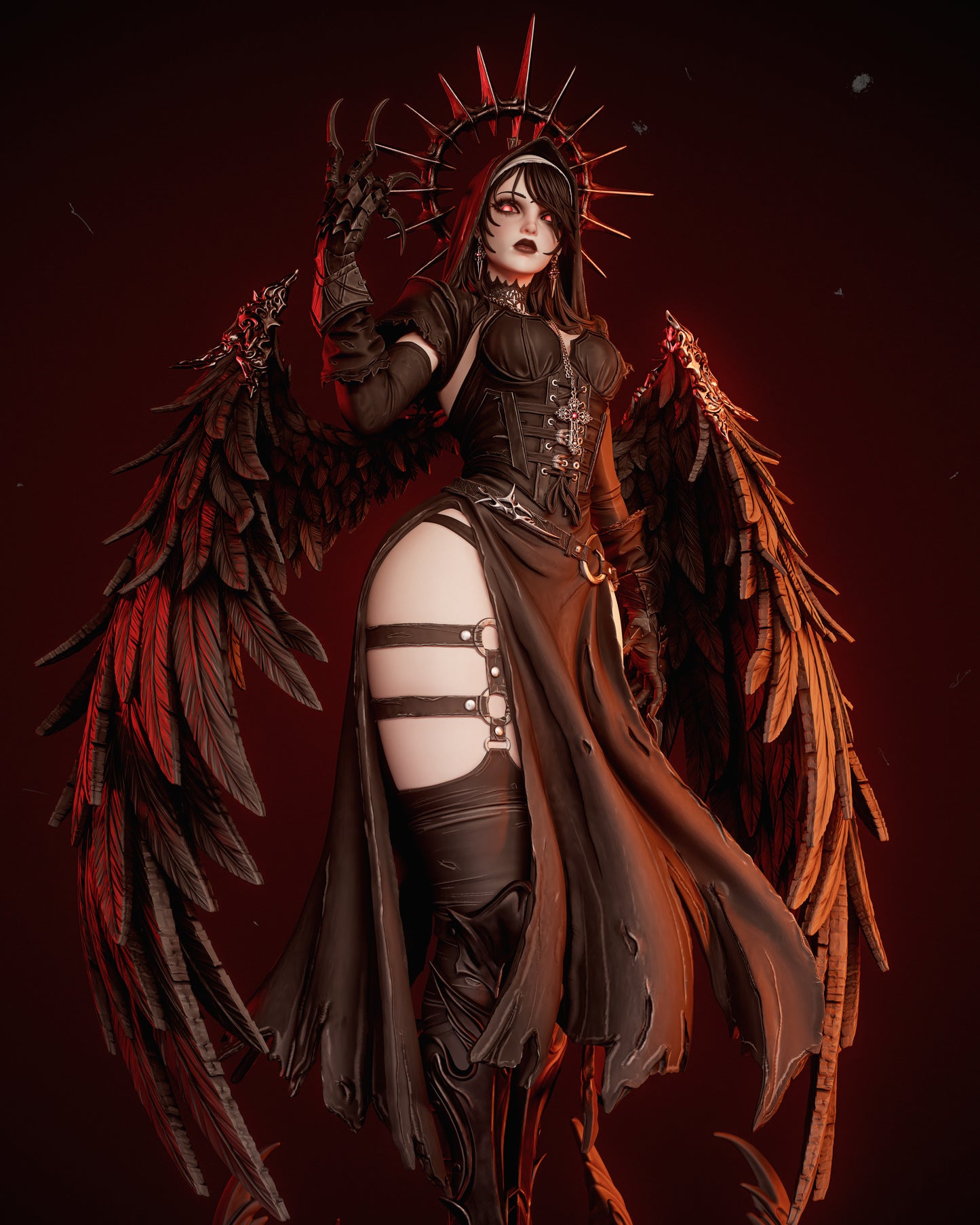 0381 Corrupted Nun - STL 3D Print Files