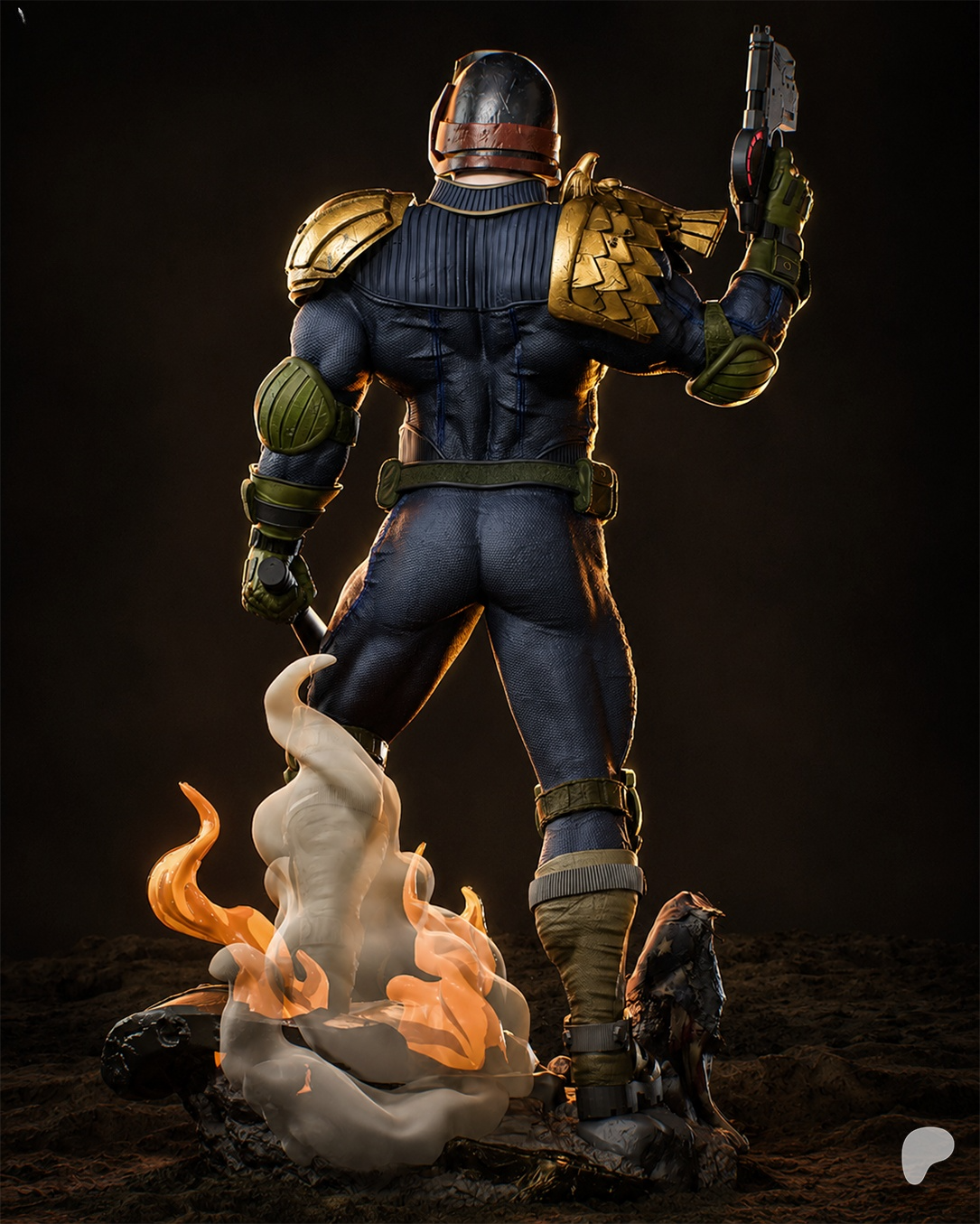 1642 Judge Dredd_2000 AD - STL 3D Print Files