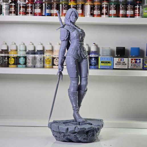 2075 Ciri_The Witcher - STL 3D Print Files