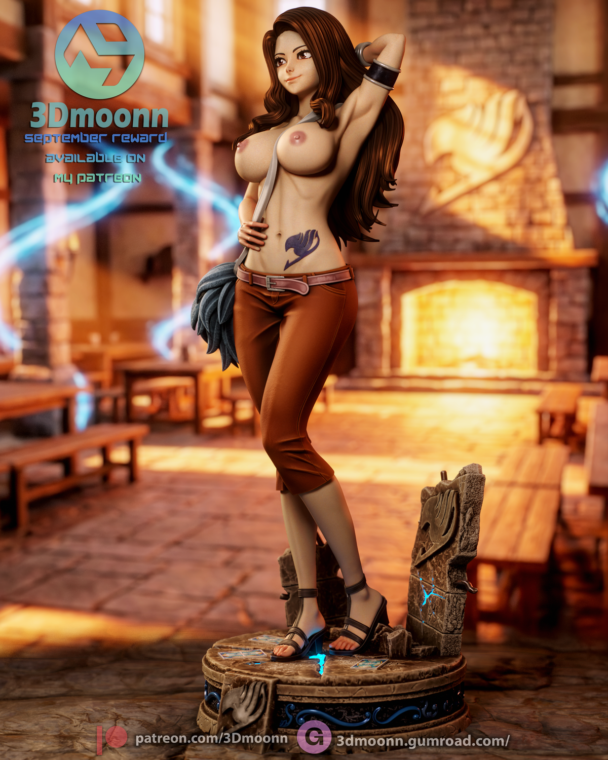 2122 Cana Alberona_Fairy Tail NSFW - STL 3D Print Files