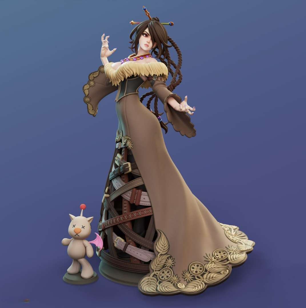 1118 Lulu_Final Fantasy X - STL 3D Print Files