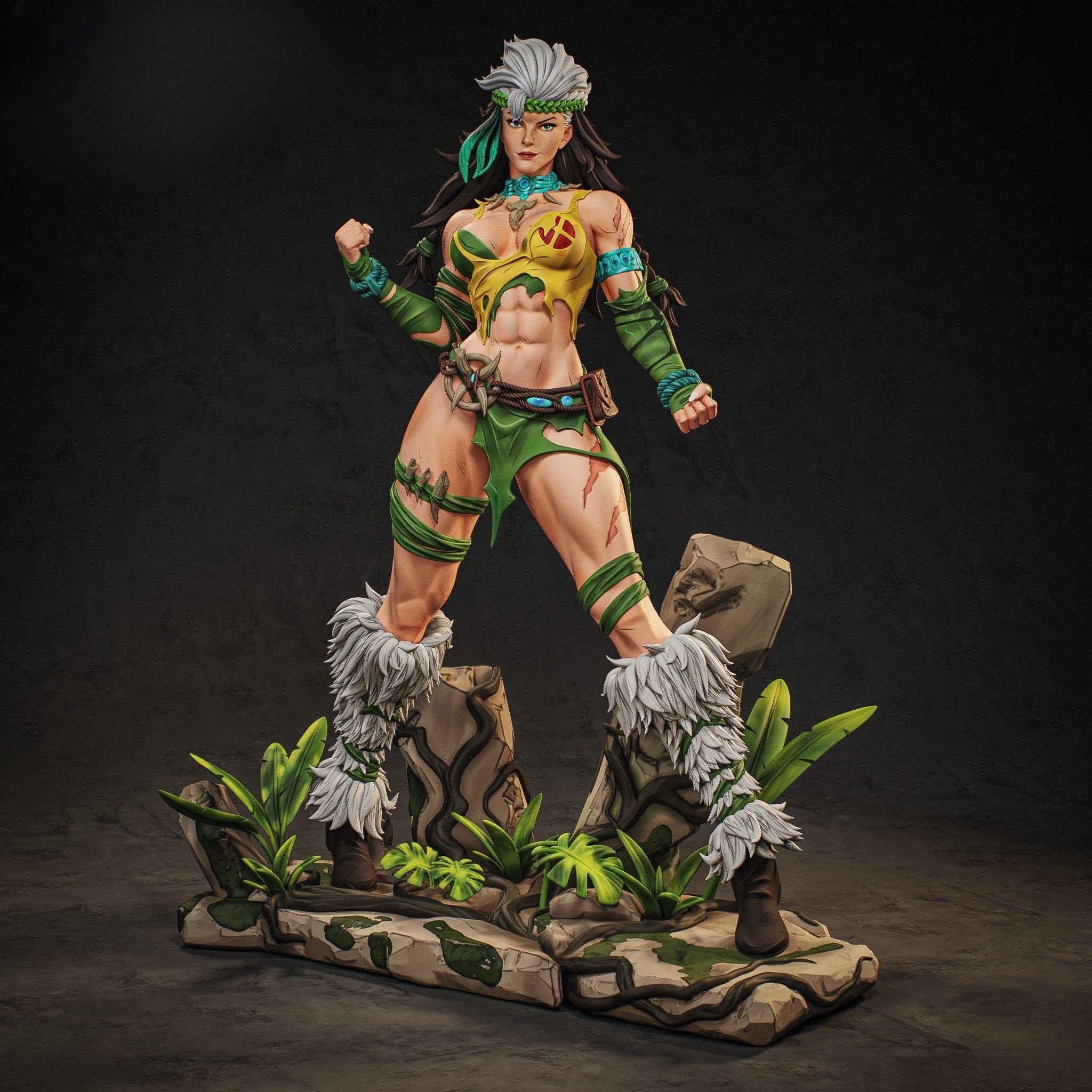 Marvel Rouge 3d Model 0536 Marvel Rogue - STL 3D Print Files – Cute.D STL