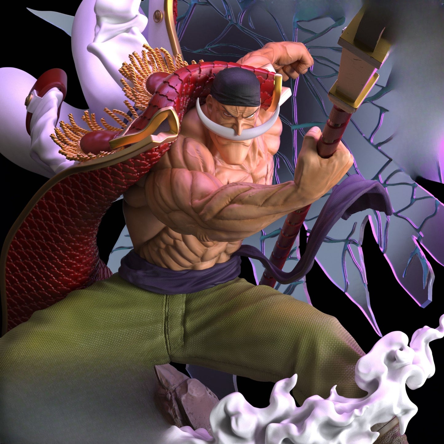 0373 Whitebeard_One Piece - STL 3D Print Files