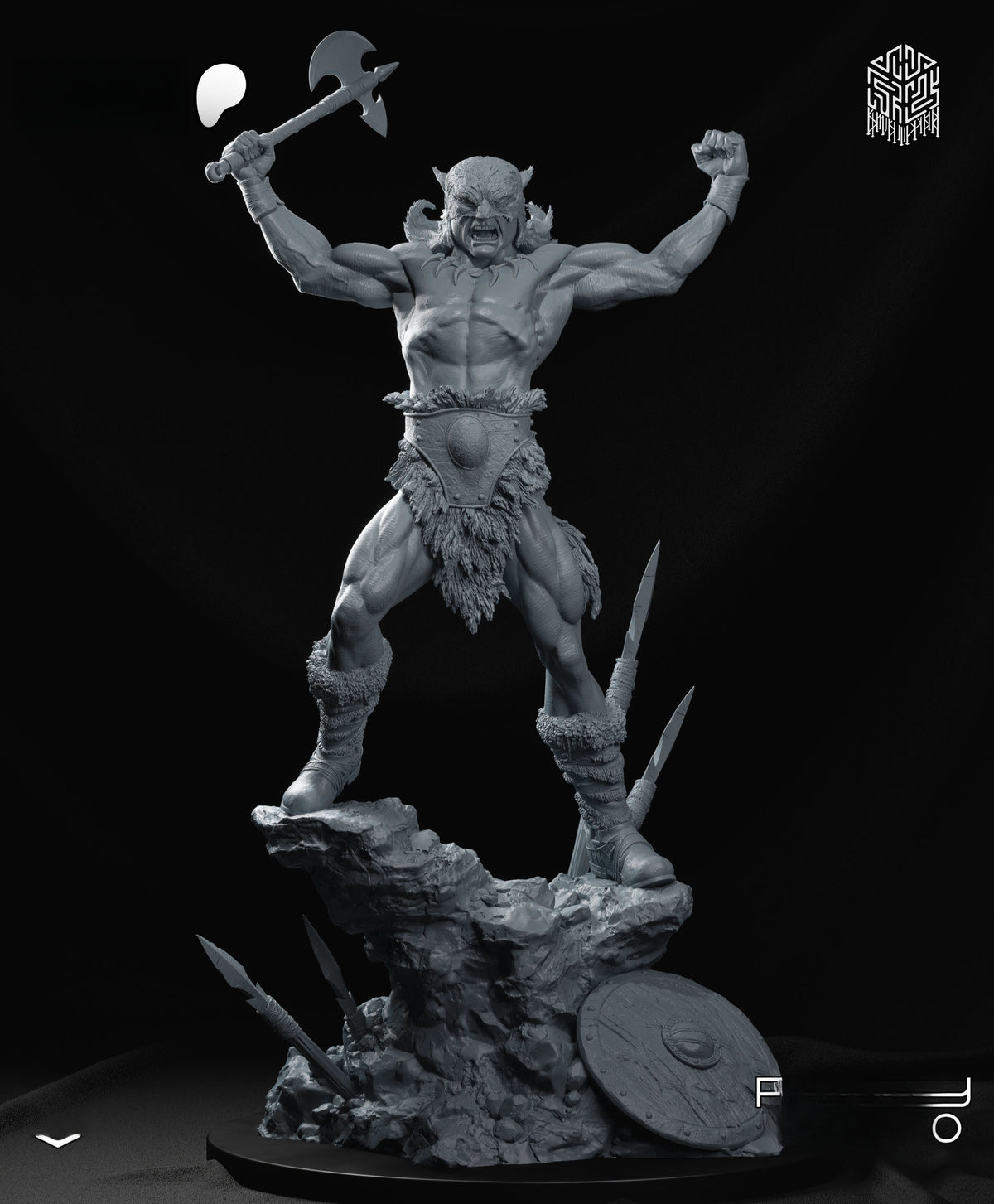 1800 The Dark Wolf - STL 3D Print Files
