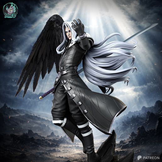 1942 Sephiroth_FINAL FANTASY VII - STL 3D Print Files