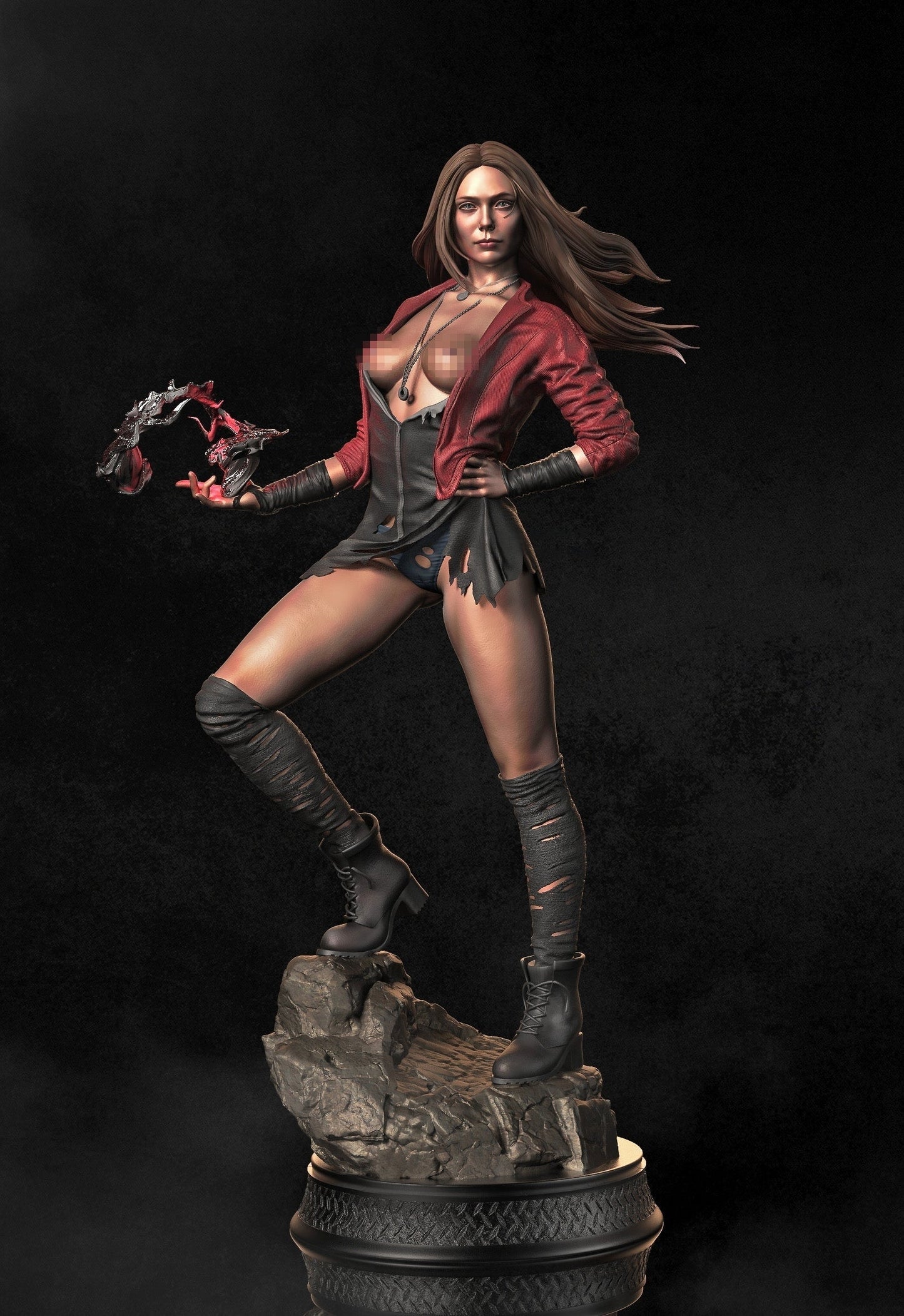 0664 Scarlet Witch NSFW - Wanda Maximoff - STL 3D Print Files