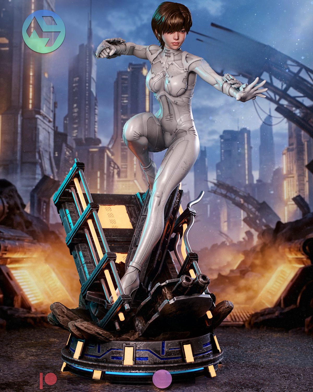 1734 Evie_Stellar Blade Blood Rain - STL 3D Print Files
