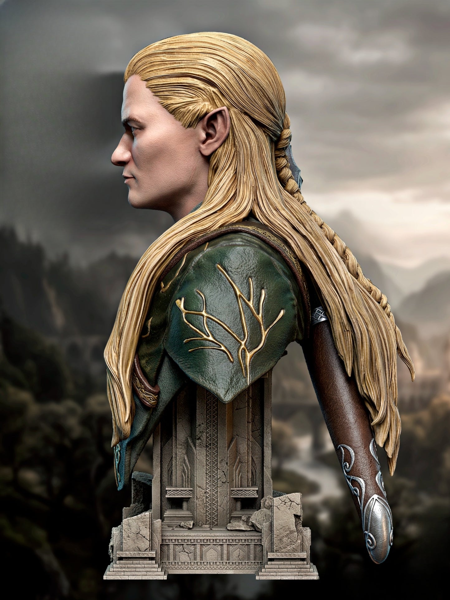0844 Legolas_Bust - STL 3D Print Files