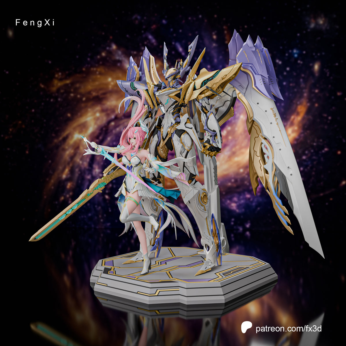 2052 Exostrider and Aemeath_Wuthering Waves - STL 3D Print Files