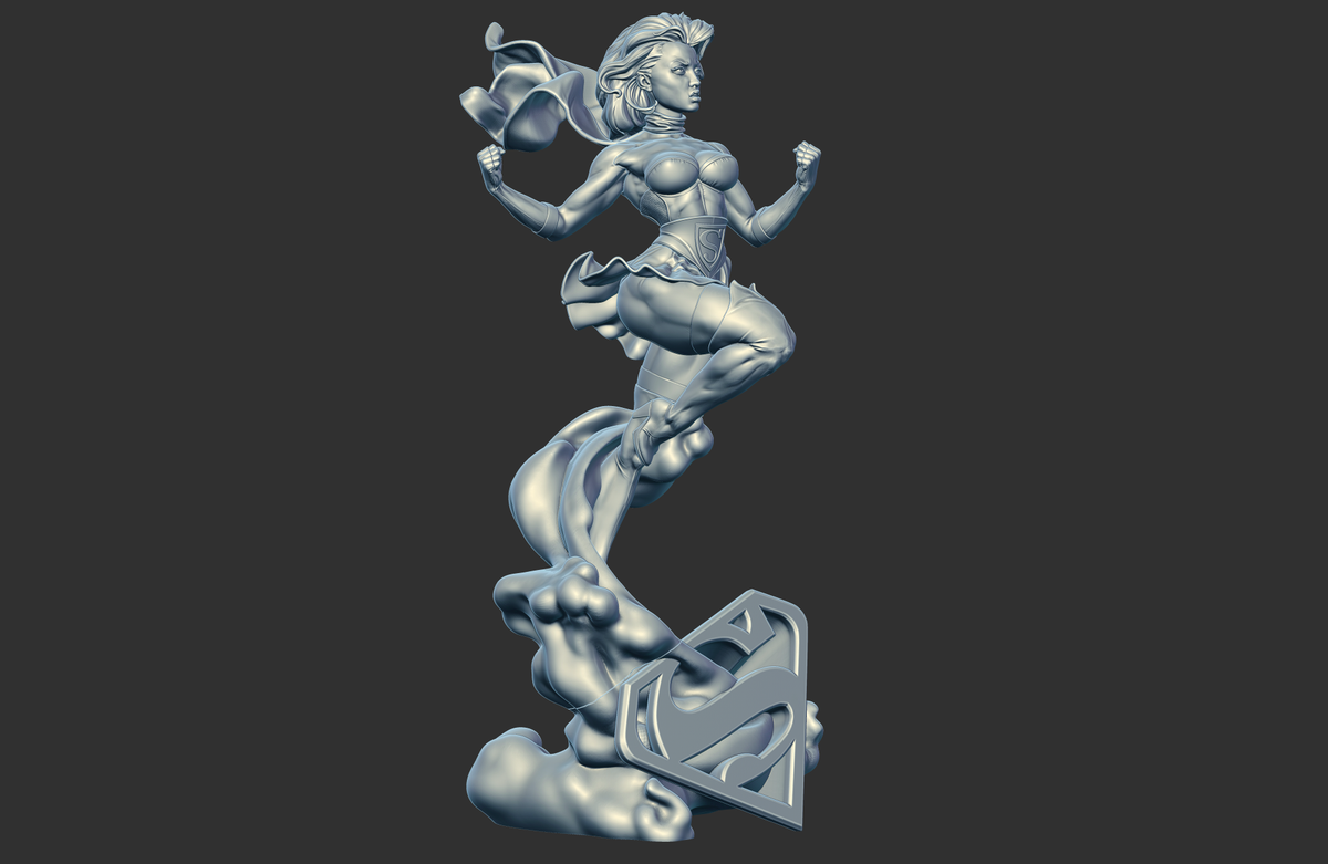 1780 Supergirl Bombshells NSFW - STL 3D Print Files