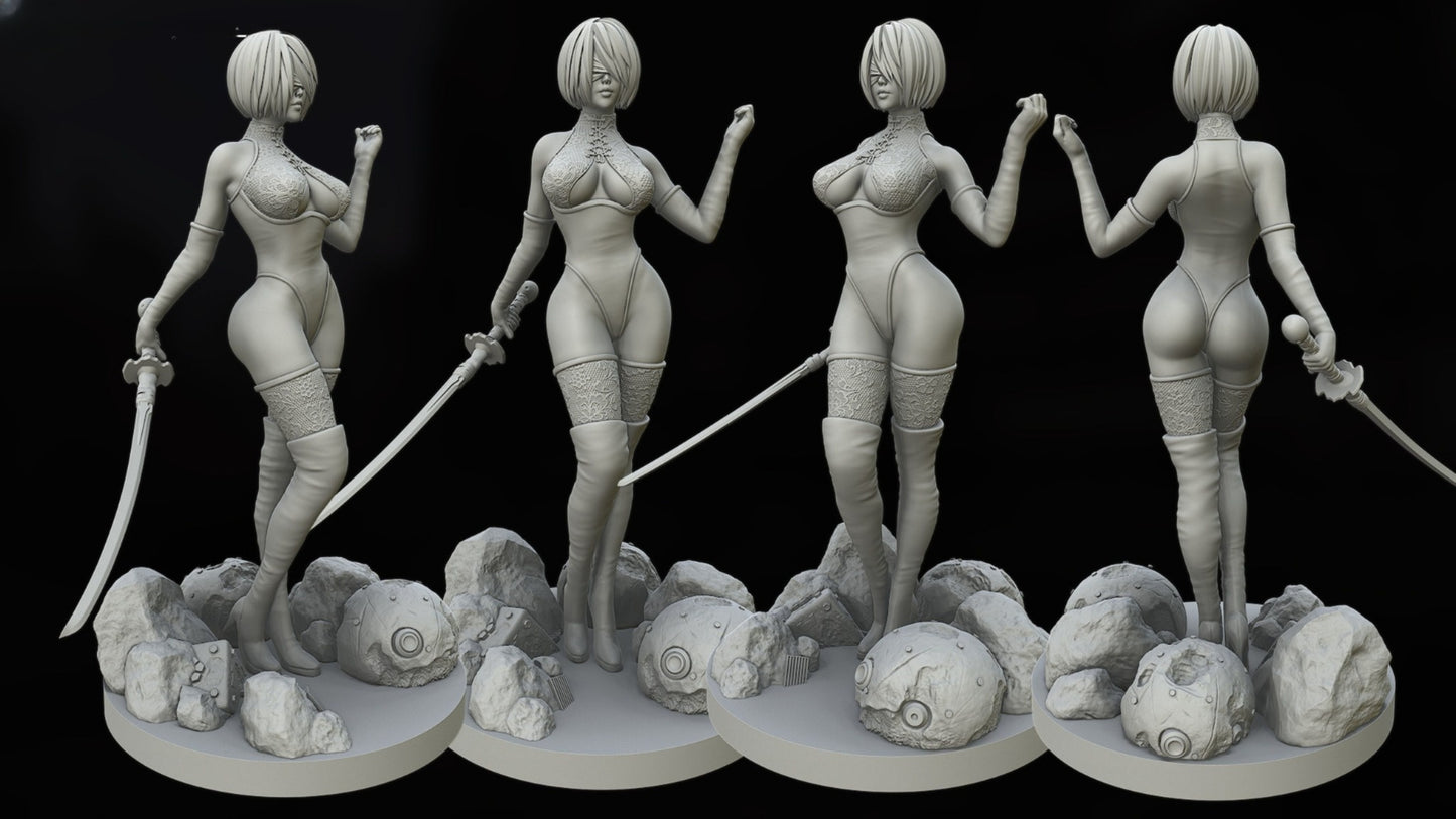 1231 2B_Nier NSFW - STL 3D Print File