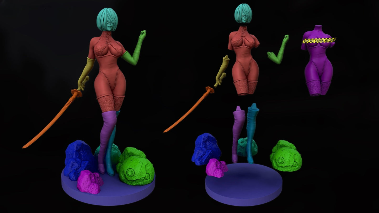 1231 2B_Nier NSFW - STL 3D Print File