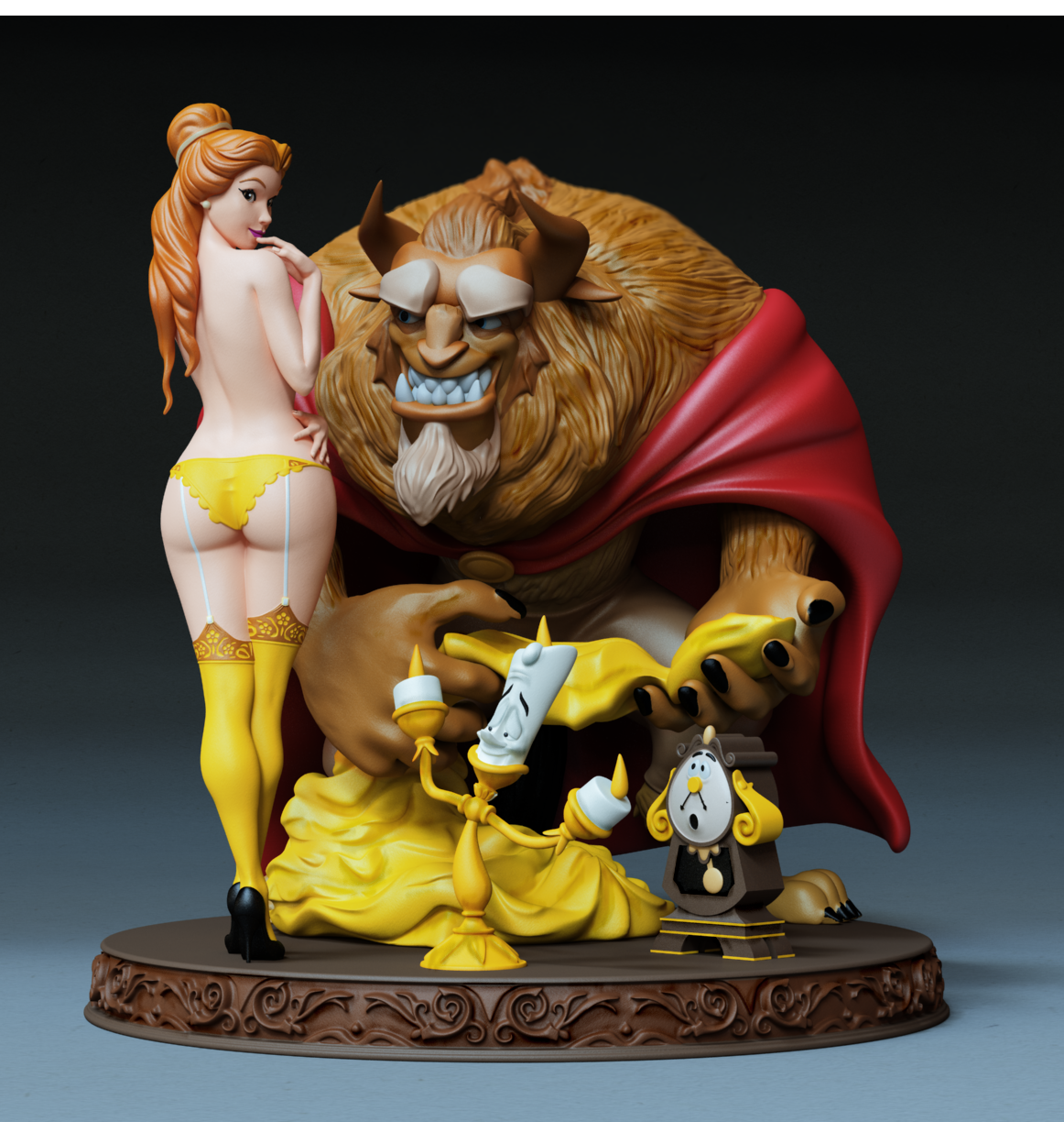 1331 Beauty and the Beast - STL 3D Print Files