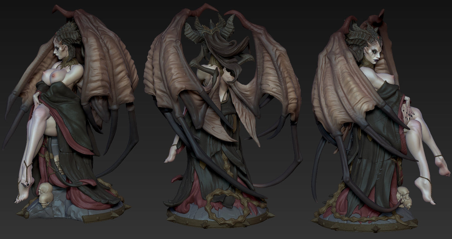 0908 Lilith NSFW - Diablo - STL 3D Print Files