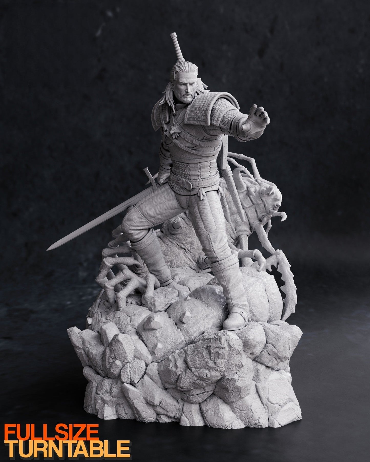 0119 Geralt - The Witcher (1581) - STL 3D Print Files