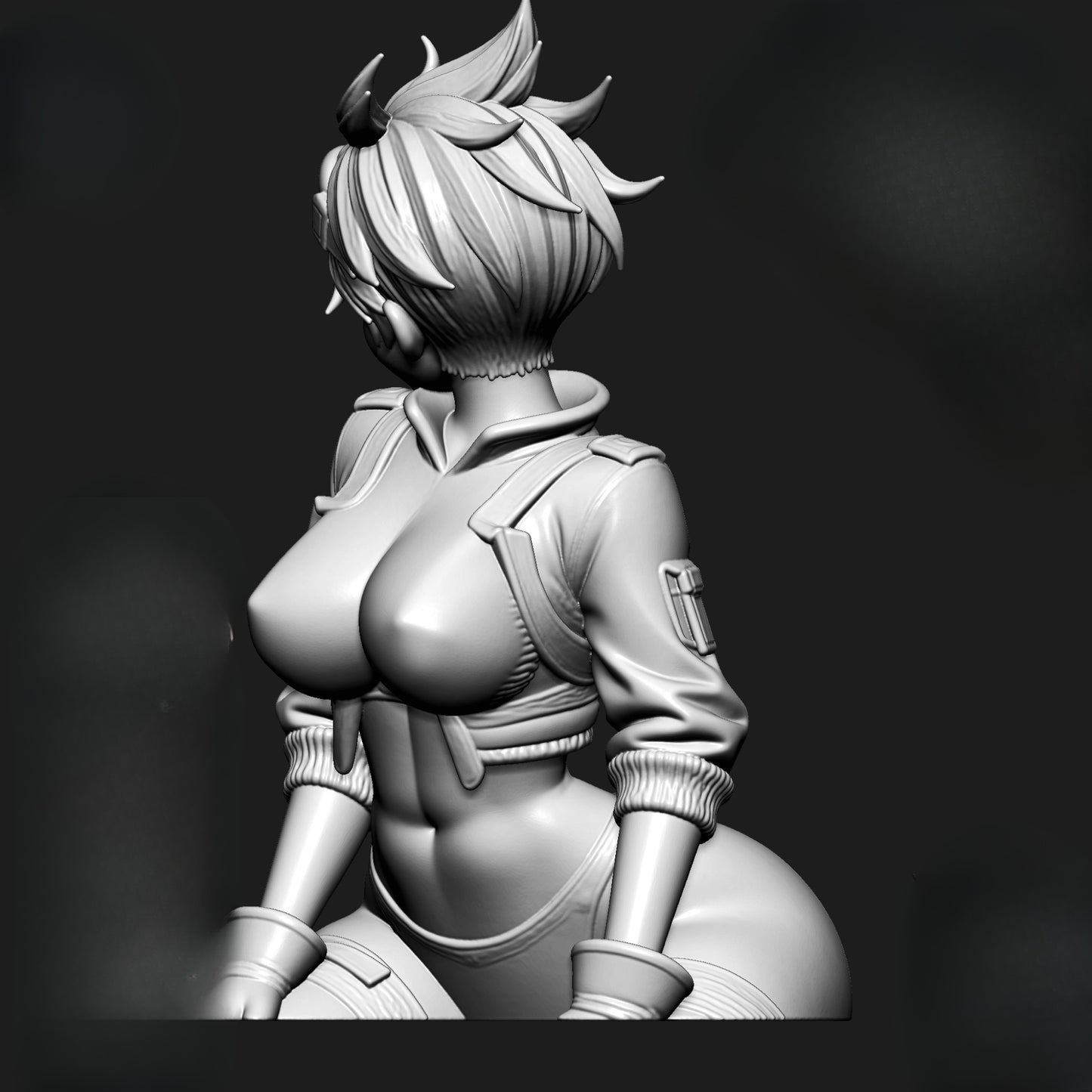 1452 Tracer (Lena Oxton)_Overwatch BUST - STL 3D Print Files