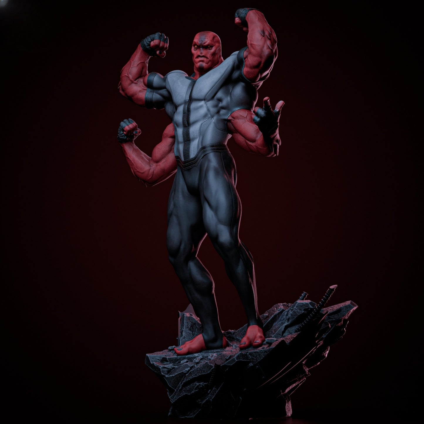 1202 Four Arms_Ben 10 - STL 3D Print Files