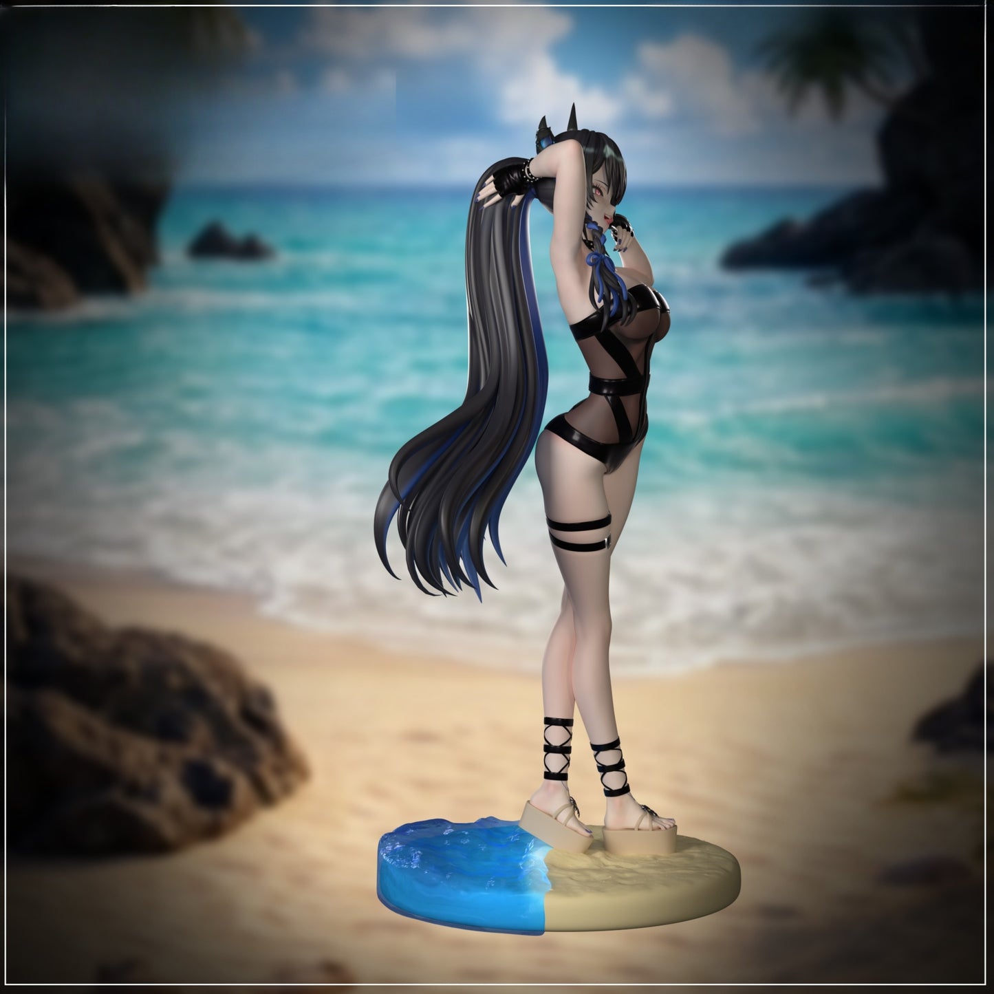 1303 Nerissa Ravencroft_Bikini - STL 3D Print File