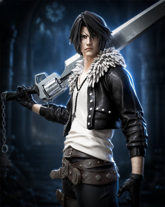 1370 Squall Leonhart_Final Fantasy VIII - STL 3D Print Files