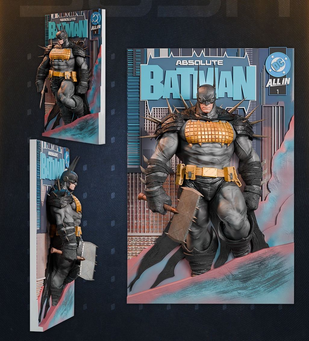 1423 Absolute Batman Poster - STL 3D Print Files