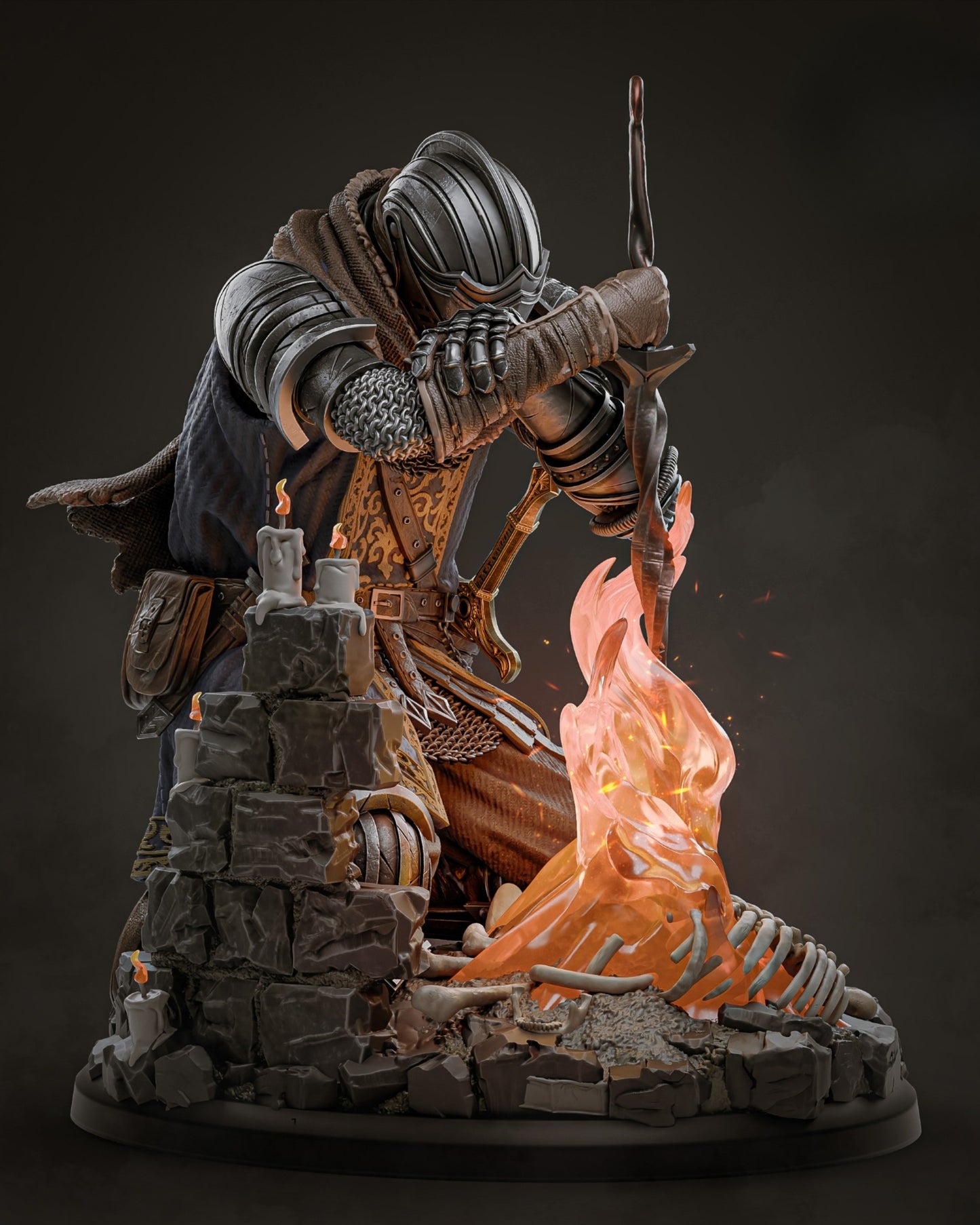 1543 Chosen Undead_Dark Souls - STL 3D Print Files