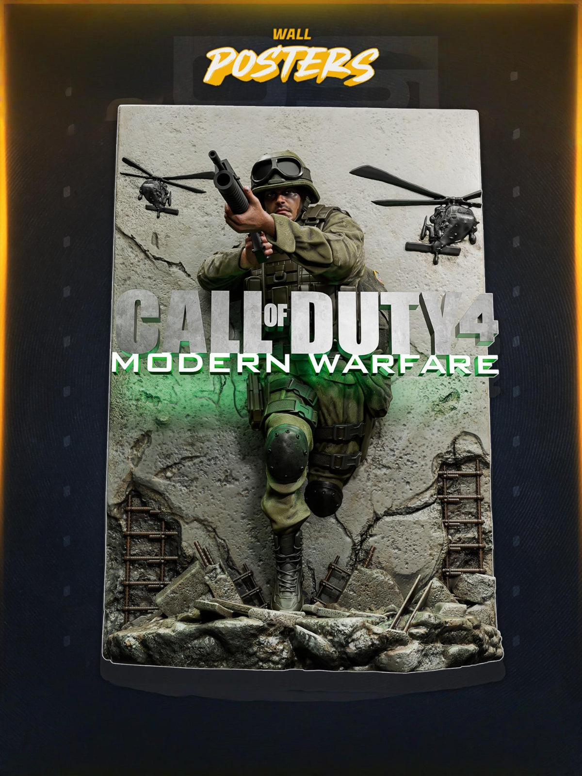 1769 Call of Duty 4 Poster - STL 3D Print Files