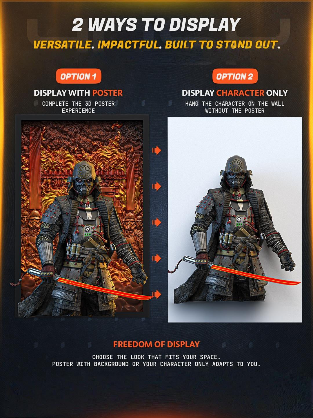 1770 Sengoku Vader Poster - STL 3D Print Files