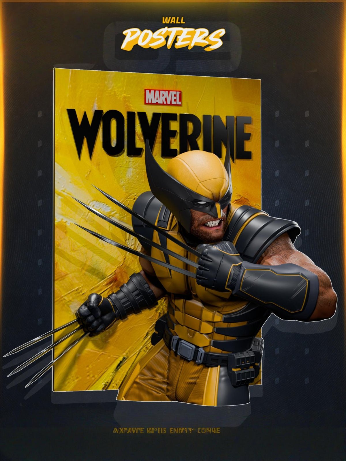 1771 Wolverine PS5 Poster - STL 3D Print Files
