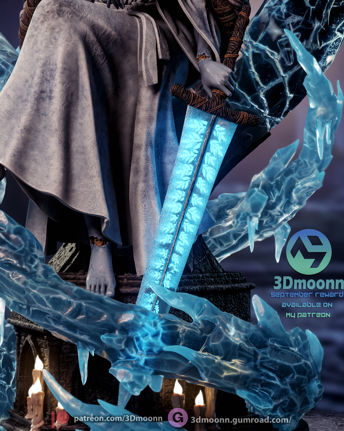 2053 Ranni the Witch_Elden Ring - STL 3D Print Files