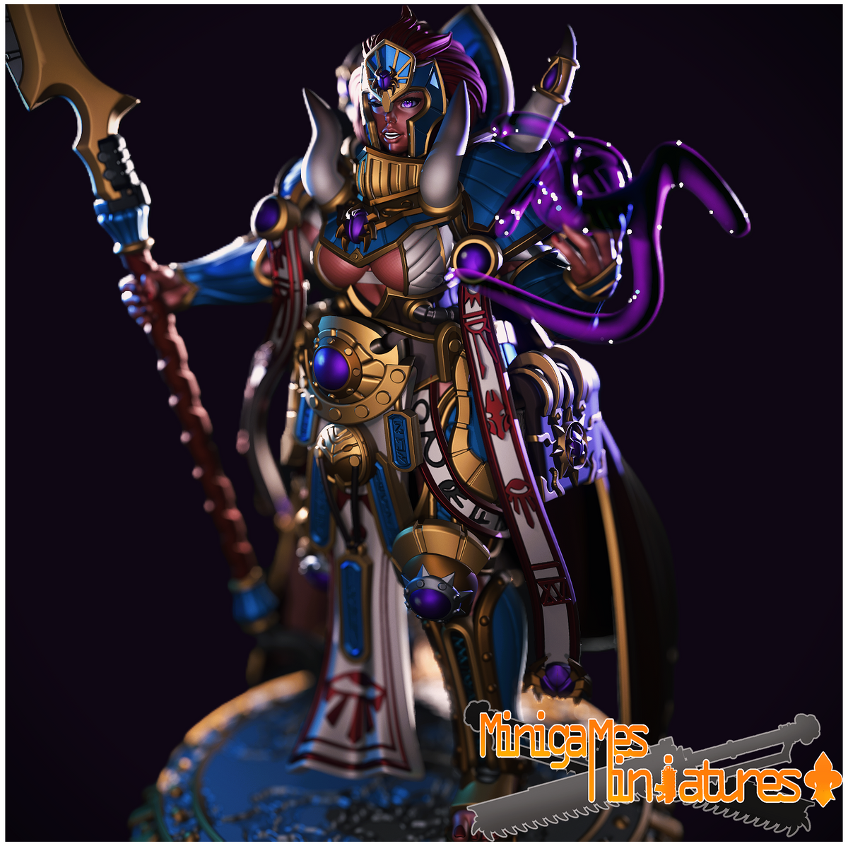 1877 Crimson Sorcerer Magnara_Chaos_Miniatures - STL 3D Print Files