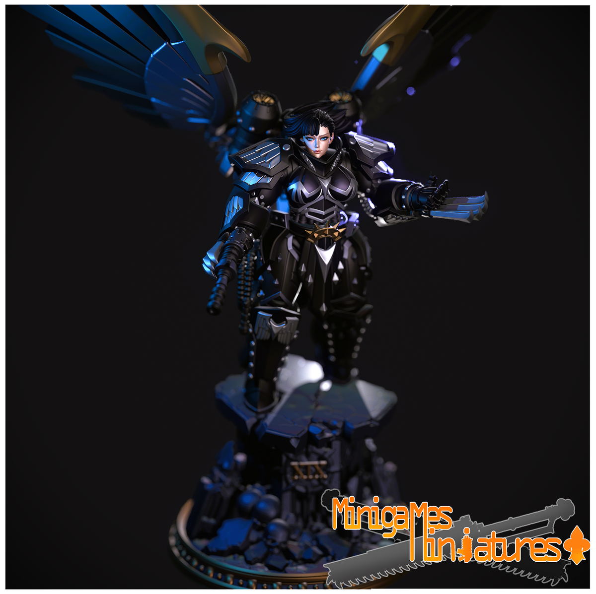 1878 Nevermore Maiden_Miniature - STL 3D Print Files